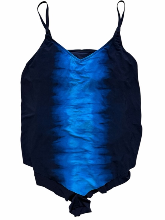 Aqua Green Other - AQUA GREEN FLOWY Tankini One Piece Full Coverage Black and Blue Size XL